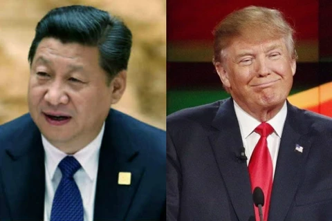Chủ tịch Trung Quốc Tập Cận Bình và Tổng thống Mỹ Donald Trump. (Nguồn: india.com)