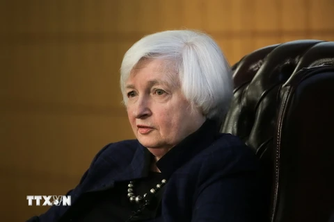 Chủ tịch Ngân hàng Dự trữ Liên bang Mỹ (Fed) Janet Yellen. (Nguồn: AFP/TTXVN)