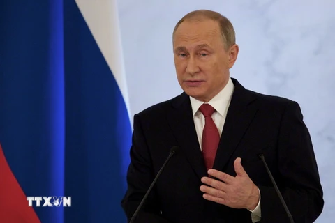 Tổng thống Nga Vladimir Putin. (Nguồn: AP/TTXVN)