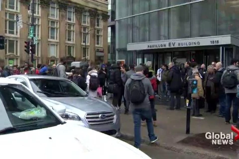 Sinh viên phải sơ tán sau đe dọa đánh bom tại Đại học Concordia. (Nguồn: globalnews.ca)