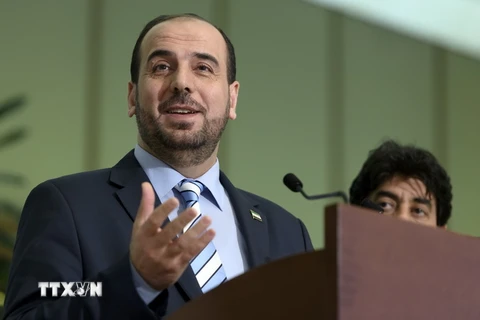 Ông Nasr al-Hariri, Trưởng đoàn đàm phán HNC. (Nguồn: EPA/TTXVN)