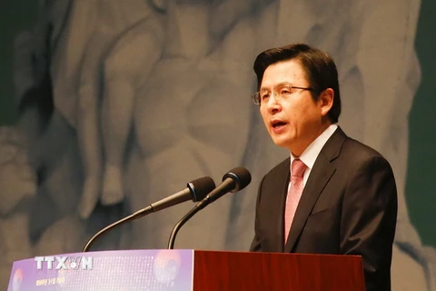Quyền Tổng thống Hàn Quốc Hwang Kyo-ahn. (Nguồn: EPA/TTXVN)