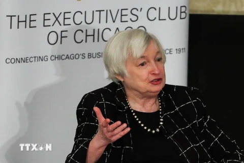 Chủ tịch Ngân hàng Dự trữ Liên bang Mỹ (Fed), bà Janet Yellen. (Nguồn: EPA/TTXVN)