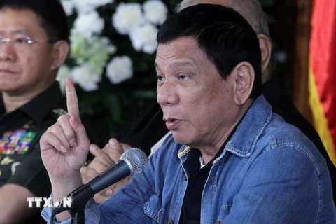 Tổng thống Duterte. (Nguồn: EPA/TTXVN)
