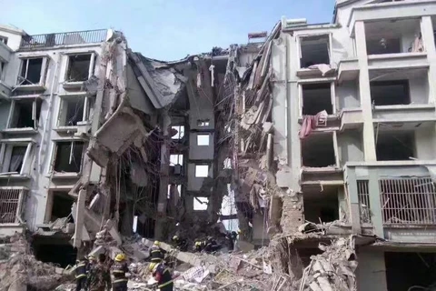 Hiện trường vụ nổ. (Nguồn: huanqiu.com)