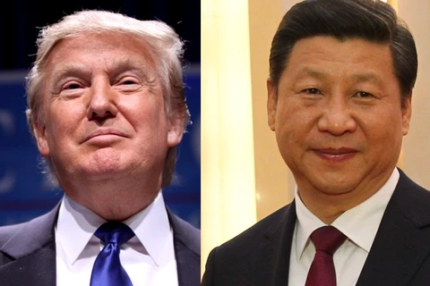 Chủ tịch Trung Quốc Tập Cận Bình (phải) sẽ đến bang Florida để gặp Tổng thống Mỹ Donald Trump. (Nguồn: hongkongfp.com)