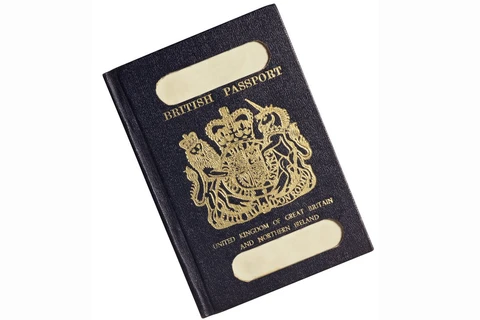 Mẫu hộ chiếu cũ của Anh. (Nguồn: Getty Images)