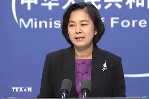 Người phát ngôn Bộ Ngoại giao Trung Quốc Hoa Xuân Oánh. (Nguồn: AFP/TTXVN)