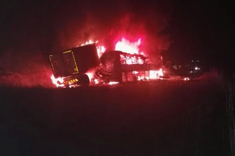 Hiện trường vụ tai nạn. (Nguồn: bulawayo24.com)