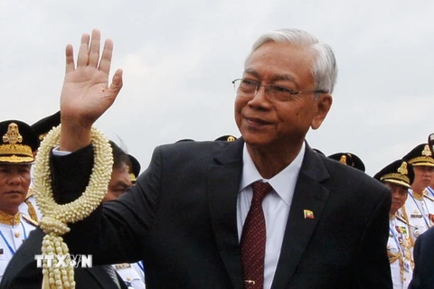 Tổng thống Myanmar U Htin Kyaw. (Nguồn: THX/TTXVN)