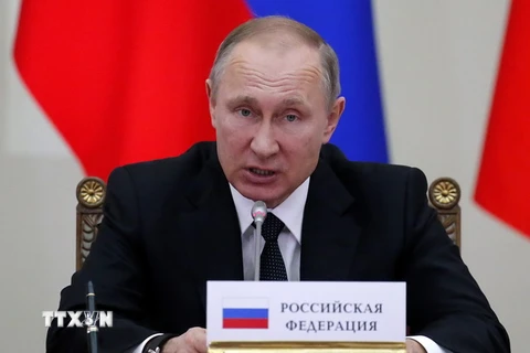 Tổng thống Nga Vladimir Putin tại cuộc họp ở St. Petersburg ngày 26/12/2016. (Nguồn: EPA/TTXVN)