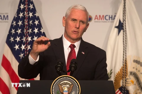 Phó Tổng thống Mỹ Mike Pence. (Nguồn: Yonhap/TTXVN)