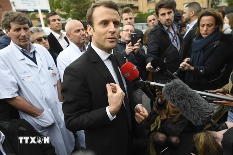 Ứng cử viên Tổng thống Pháp Emmanuel Macron. (Nguồn: EPA/TTXVN)