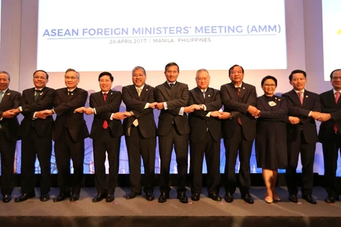 Các Bộ trưởng Ngoại giao ASEAN. (Nguồn: AP)