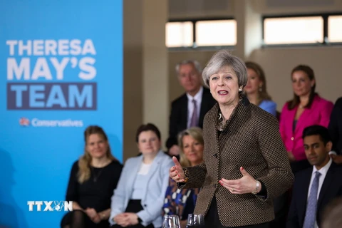 Thủ tướng Anh Theresa May. (Nguồn: EPA/TTXVN)