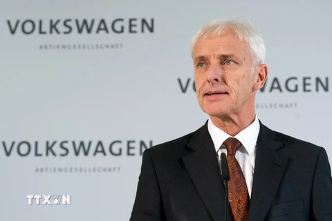 Giám đốc điều hành Volkswagen Matthias Mueller. (Nguồn: AFP/TTXVN)