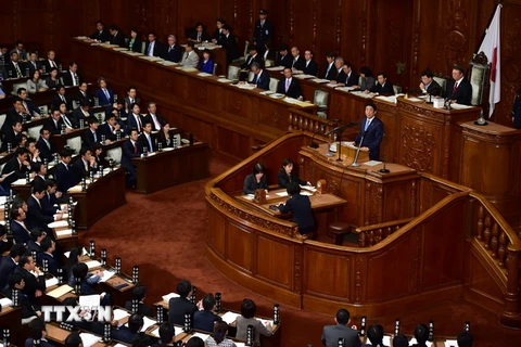 Một phiên họp của Hạ viện Nhật Bản ở Tokyo. (Nguồn: AFP/TTXVN)