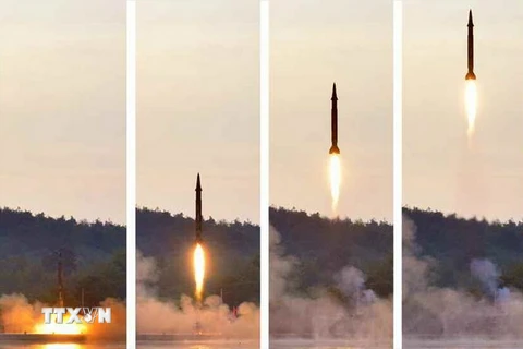 Triều Tiên đã tiến hành phóng một tên lửa đạn đạo từ vị trí gần sân bay Wonsan thuộc tỉnh Gangwon. (Nguồn: Yonhap/TTXVN)