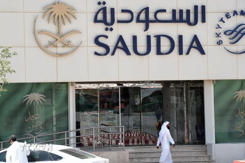 Trụ sở hãng hàng không Saudi Airlines tại Riyadh ngày 6/6. (Nguồn: THX/TTXVN)