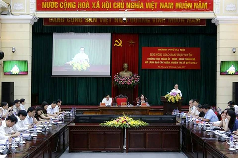 Toàn cảnh hội nghị. (Nguồn: hanoi.gov.vn) 