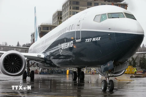 Máy bay Boeing 737 MAX 9 tại Renton, Washington (Mỹ) ngày 7/3. (Nguồn: AFP/TTXVN)