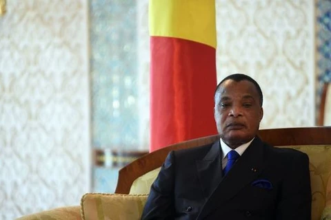 Tổng thống Cộng hòa Congo Denis Sassou Nguesso. (Nguồn: AFP)