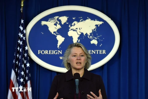 Quyền Trợ lý Ngoại trưởng Mỹ phụ trách Đông Á Susan Thornton. (Nguồn: THX/TTXVN)