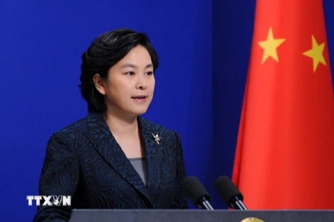 Người phát ngôn Bộ Ngoại giao Trung Quốc Hoa Xuân Oánh. (Nguồn: R​euters/TTXVN)