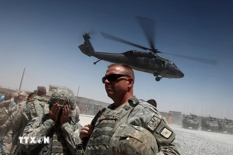 Trực thăng Black Hawk của Mỹ tại Kandahar, Afghanistan. (Nguồn: AFP/TTXVN)