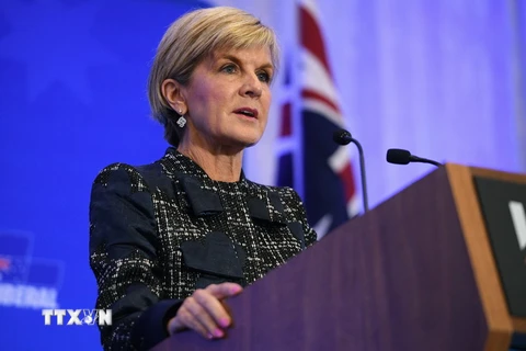Ngoại trưởng Australia Julie Bishop. (Nguồn: EPA/TTXVN)