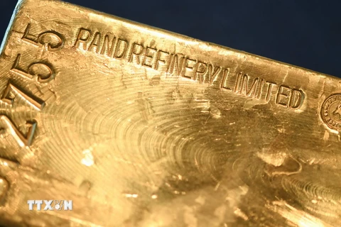 Thỏi vàng tại Ngân hàng Trung ương Đức ở Frankfurt am Main ngày 23/8. (Nguồn: AFP/TTXVN)