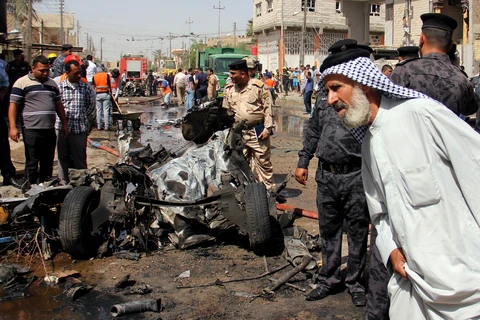 Hiện trường một vụ tấn công ở Iraq. (Nguồn: pakistantoday.com.pk)
