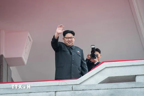 Nhà lãnh đạo Triều Tiên Kim Jong-un tại một sự kiện ở Bình Nhưỡng. (Nguồn: AFP/TTXVN)