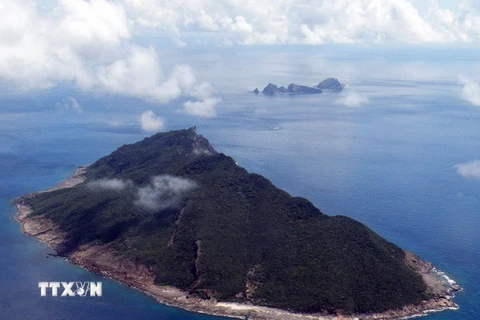 Toàn cảnh đảo Senkaku mà Bắc Kinh gọi là Điếu Ngư trên biển Hoa Đông ngày 15/9/2012. (Nguồn: AFP/TTXVN)