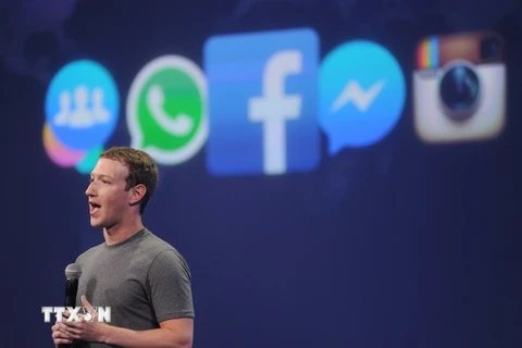 Mark Zuckerberg phát biểu tại một hội nghị ở San Francisco, California, Mỹ. (Nguồn: AFP/TTXVN)