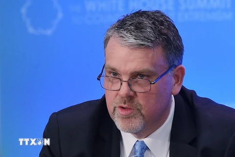 Giám đốc Trung tâm Chống khủng bố quốc gia Mỹ Nick Rasmussen trong cuộc họp ở Washington ngày 19/2. (Nguồn: AFP/TTXVN)