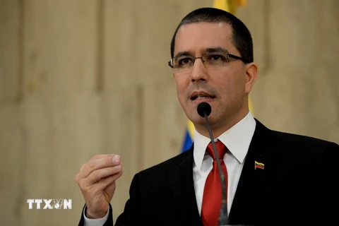 Ngoại trưởng Venezuela Jorge Arreaza. (Nguồn: AFP/TTXVN)