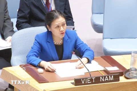 Đại sứ Nguyễn Phương Nga, Trưởng Phái đoàn Việt Nam tại Liên hợp quốc. (Nguồn: TTXVN)