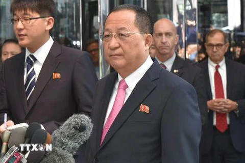 Ngoại trưởng Triều Tiên Ri Yong Ho. (Nguồn: Kyodo/TTXVN)