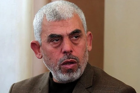 Người đứng đầu phong trào Hồi giáo Hamas tại Dải Gaza Yehya Sinwar. (Nguồn: AFP)