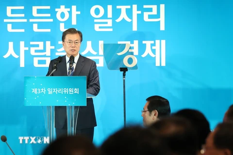 Tổng thống Hàn Quốc Moon Jae-in. (Nguồn: Yonhap/TTXVN)