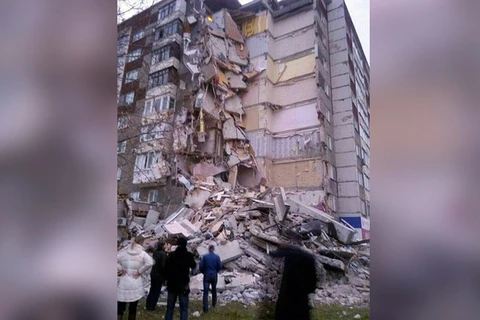 Hiện trường vụ sập tòa nhà. (Nguồn: Instagram)