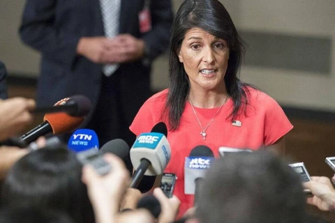 Đại sứ Mỹ tại Liên hợp quốc, bà Nikki Haley. (Nguồn: AP)