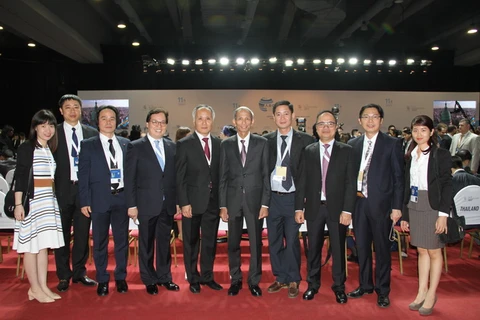 Đoàn Việt Nam tham dự Hội nghị Bộ trưởng WTO lần thứ 11 tại Buenos Aires. (Ảnh: Phương Lan/Vietnam+)