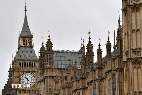 Tòa nhà Quốc hội Anh ở London ngày 21/8. (Nguồn: AFP/TTXVN)