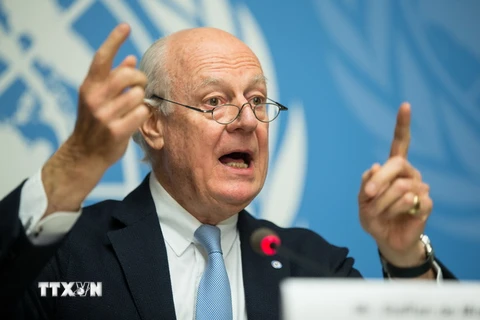 Đặc phái viên Liên hợp quốc về Syria Staffan de Mistura. (Nguồn: THX/TTXVN)