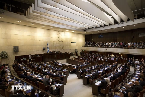 Toàn cảnh một phiên họp Quốc hội Isarel ở Jerusalem. (Nguồn: AFP/TTXVN)