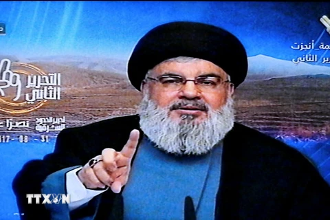Thủ lĩnh phong trào Hồi giáo vũ trang Hezbollah Sayyed Hassan Nasrallah. (Nguồn: EPA/TTXVN)