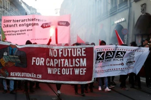 Người biểu tình ở Bern. (Nguồn: AFP) 