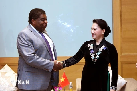 Chủ tịch Quốc hội Nguyễn Thị Kim Ngân đã tiếp ông Martin Chungong, Tổng Thư ký Liên minh Nghị viện Thế giới. (Ảnh: An Đăng/TTXVN)